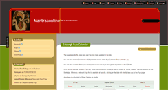 Desktop Screenshot of mantraaonline.com